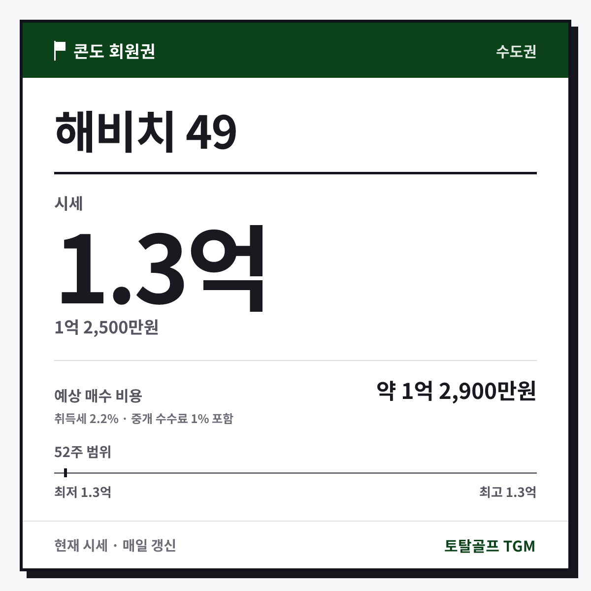 해비치 49 카드