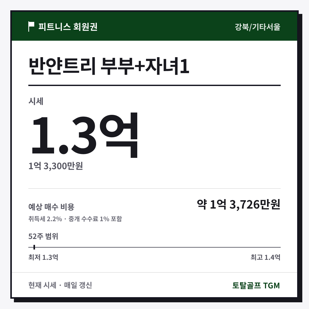 반얀트리 부부+자녀1 카드