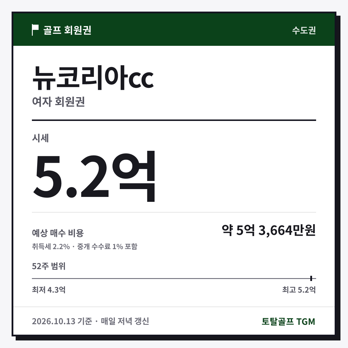 뉴코리아cc 여자 카드