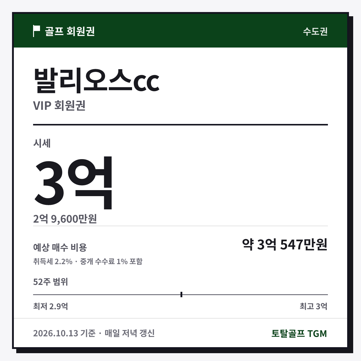 발리오스cc VIP 카드