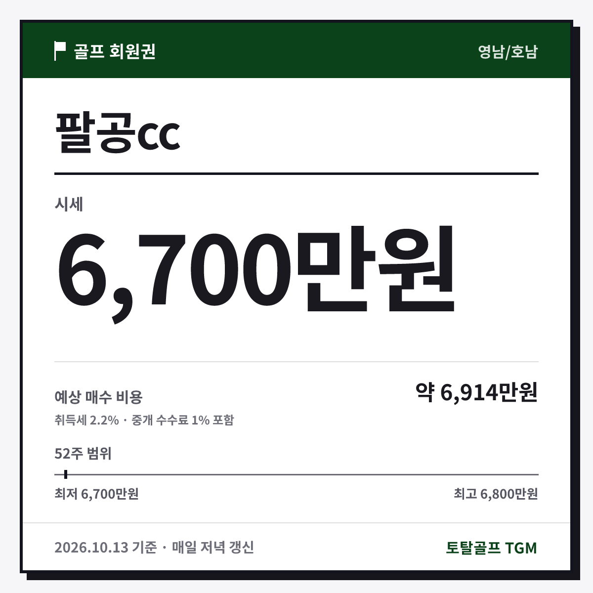 팔공cc 카드